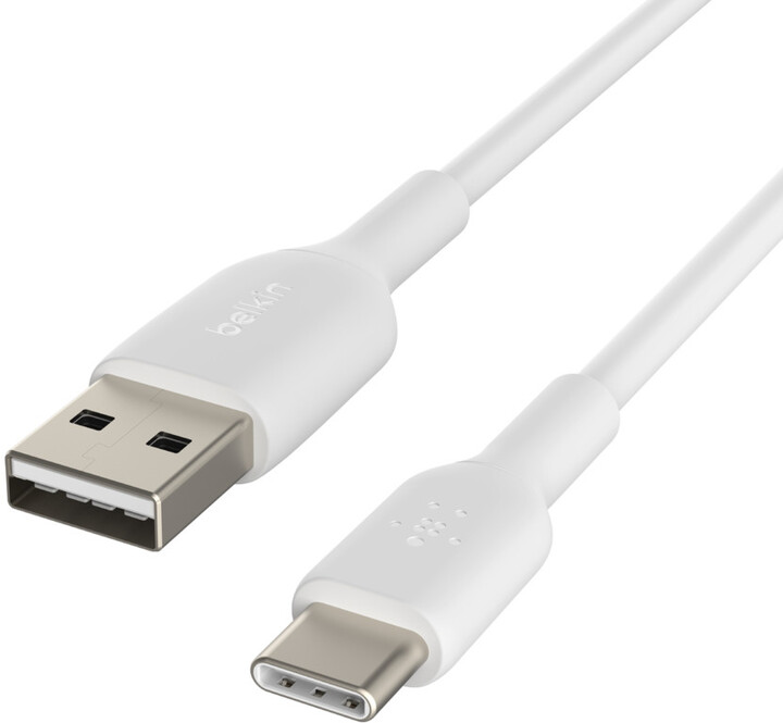 Belkin kabel USB-A - USB-C, M/M, 3m, bílá_1787723719