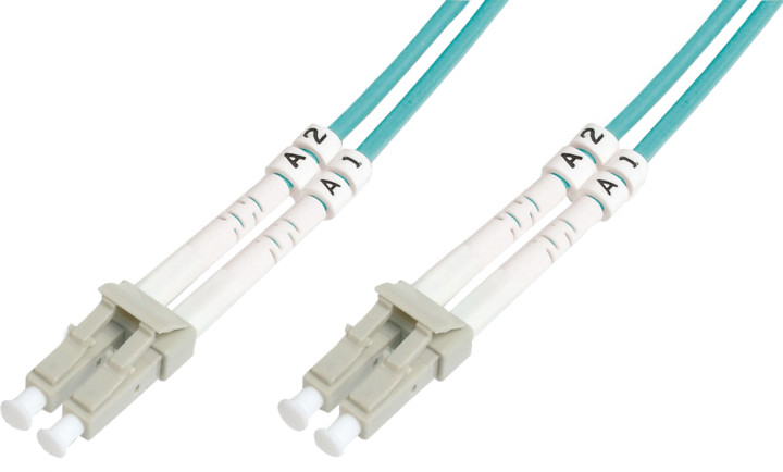 Digitus Fiber Optic Patch Cord, LC/LC Multimode 50/125 µ, OM3, Duplex, 2m_526605430