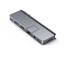 HyperDrive DUO PRO 7-in-2 USB-C Hub, šedá HY-HD575-GRY-GL