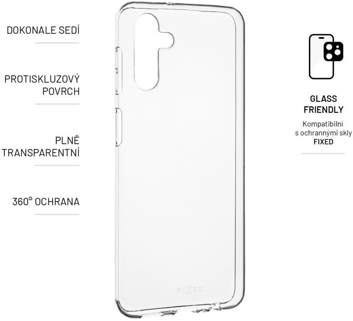 FIXED TPU gelové pouzdro pro Samsung Galaxy A04s, čirá_1882875620
