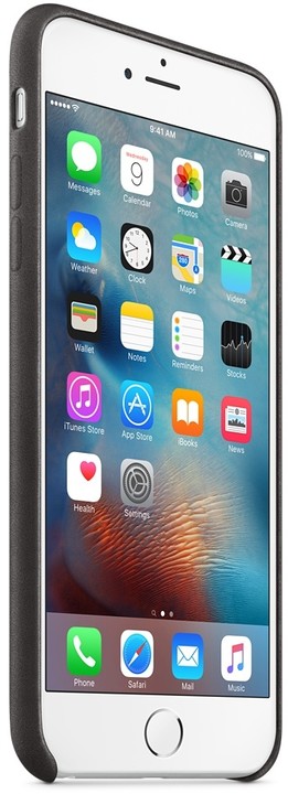 Apple iPhone 6s Plus Leather Case, černá_1919989461