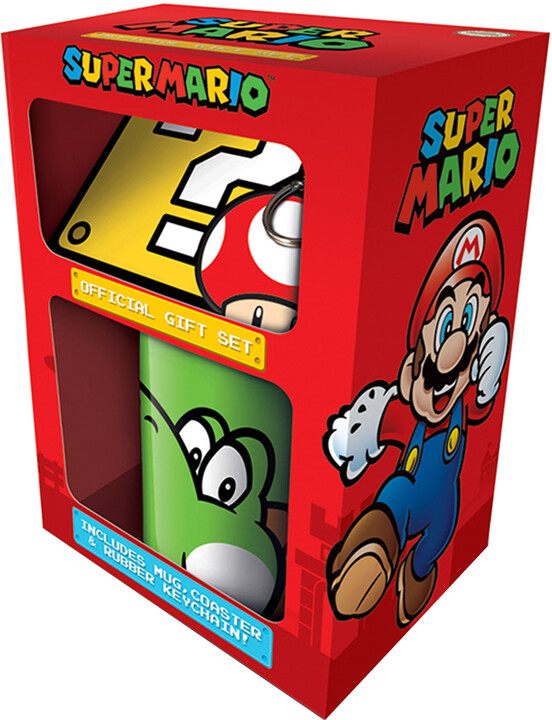 Dárkový set Super Mario - Yoshi (hrnek, podtácek, klíčenka)_824008231