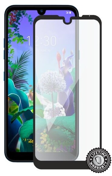 Screenshield ochrana displeje Tempered Glass pro LG Q60, full cover, černá_250855015