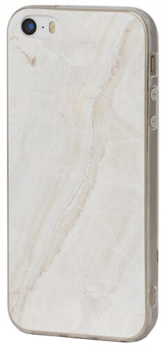 EPICO pružný plastový kryt pro iPhone 5/5S/SE MARBLE - bílý_1236555431