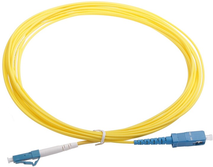 Masterlan optický patch cord, LCupc/SCupc, Simplex, Singlemode 9/125, 10m
