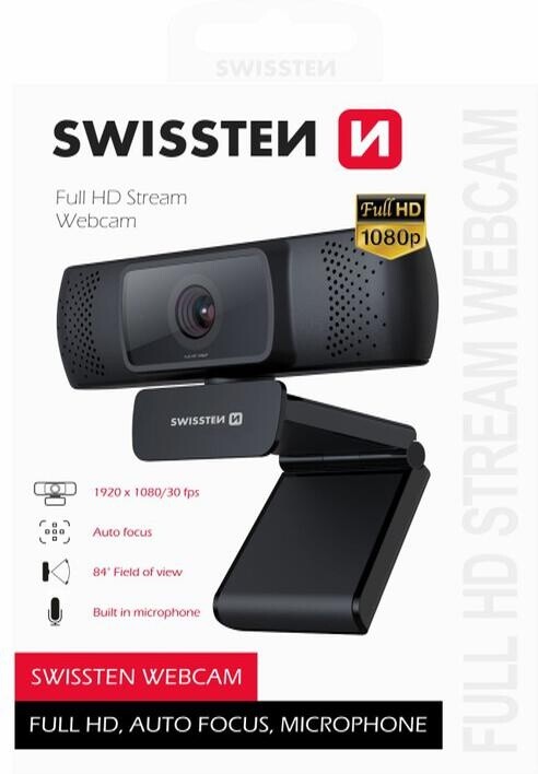 Swissten Webcam, černá_632265646