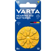 VARTA baterie do naslouchadel 10, 8ks 24610101418