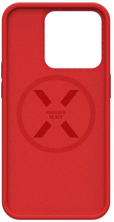 FIXED zadní kryt MagFlow s podporou Magsafe pro Apple iPhone 15 Pro, červená_1906471742