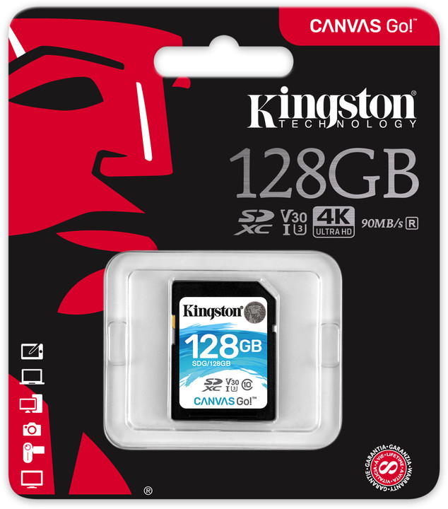 Kingston SDXC Canvas Go! 128GB, USH-I U3_1778951237