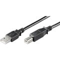 PremiumCord kabel USB 2.0, A-B, 0.5m, černá_400892823