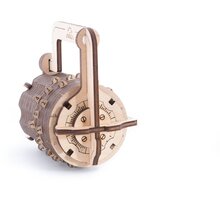UGEARS stavebnice - Combination Lock, mechanická, dřevěná 70018