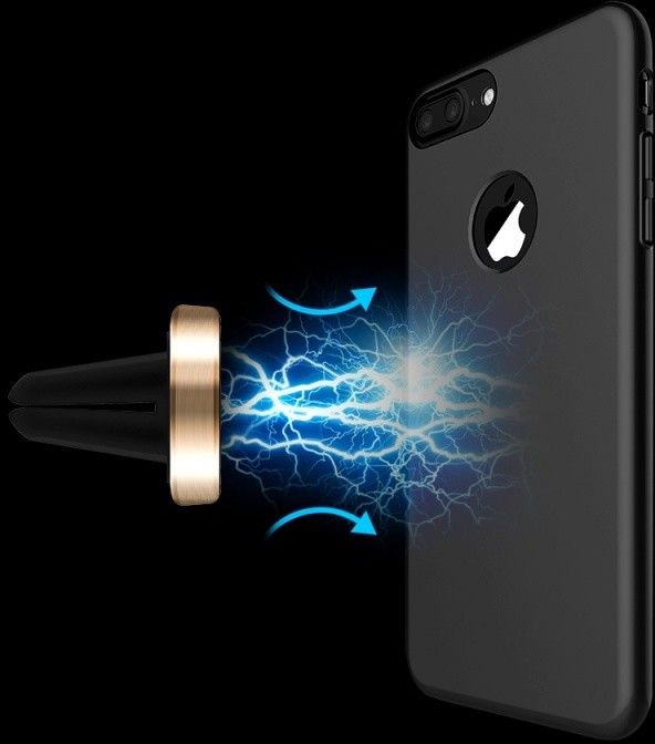 Mcdodo zadní magnetický kryt pro Apple iPhone 7 Plus, černá_437895099