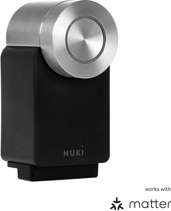 NUKI Smart Lock PRO, 4. generace, s podporou Matter, černý_247557943