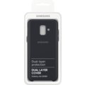 Samsung A6 dvouvrstvý ochranný zadní kryt, černá_736926396