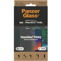 PanzerGlass ochranné sklo Privacy pro Apple iPhone 14 Pro Max s instalačním rámečkem_2118052962