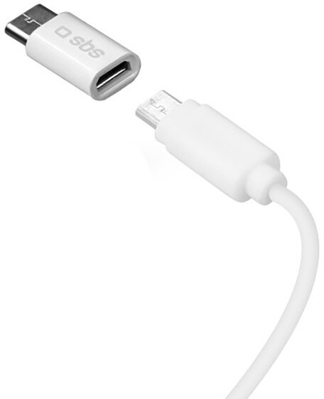SBS Adaptér Micro-USB/USB-C, bílá_941649024