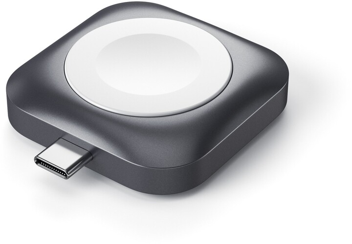 Satechi dokovací stanice USB-C pro Apple Watch, magnetická, šedá_1353780183