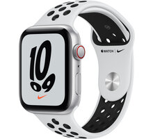 Apple Watch Nike SE Cellular 44mm Silver, Pure Platinum/Black Nike Sport Band_2099975786