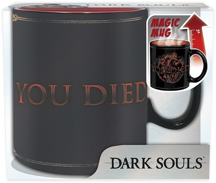 Hrnek Dark Souls - You Died, měnící se, 460 ml_772334380
