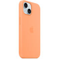 Apple Silikonový kryt s MagSafe pro iPhone 15, sorbetově oranžová_1223045099