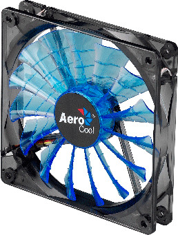 Aerocool Shark Fan, 140 mm, modrá_135171530
