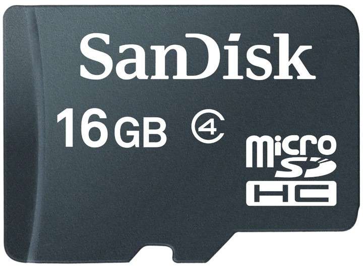 SanDisk Micro SDHC 16GB Class 4 + SD adaptér_1869451723