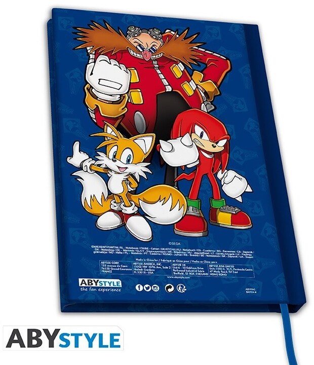 Zápisník Sonic - Sonic The Hedgehog, linkovaný, A5_1671228225