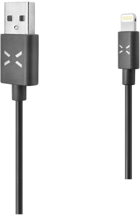 FIXED TO Lightning datový kabel s konektorem USB - Lightning, MFI, 1m, černý_1206660405
