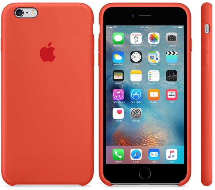 Apple iPhone 6s Plus Silicone Case, oranžová_1589621964