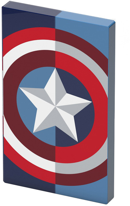 Tribe Marvel Captain America 4000mAh Power Bank - Modrá_1451966624