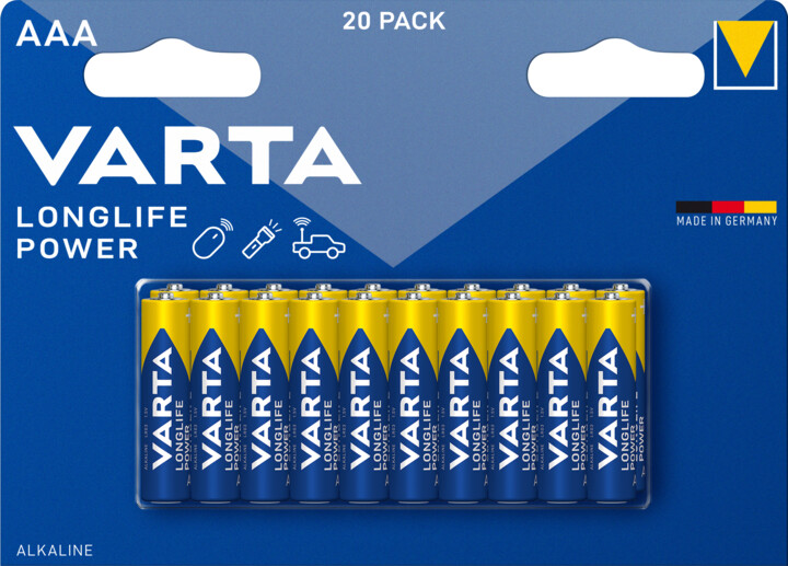 VARTA baterie Longlife Power 20 AAA (Double Blister)