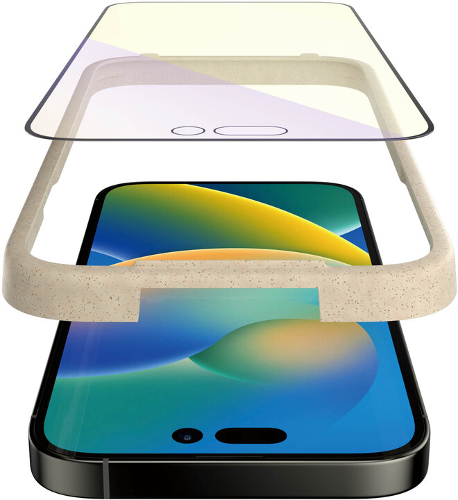 PanzerGlass ochranné sklo pro Apple iPhone 14 Pro s Anti-BlueLight vrstvou a instalačním rámečkem_1106372381