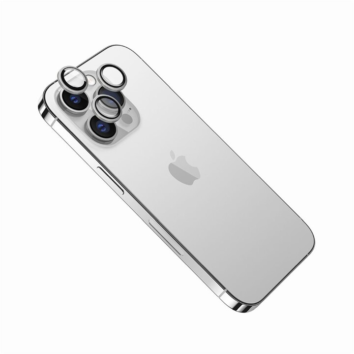 FIXED ochranná skla čoček fotoaparátů pro Apple iPhone 14 Pro/14 Pro Max, stříbrná_764526238