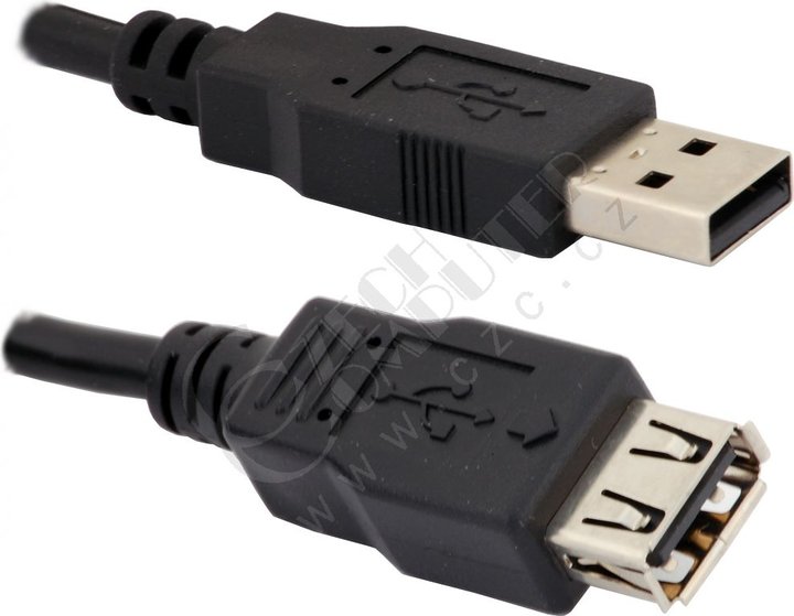 USB 2.0 kabel A-A prodlužovací 3m (stíněný)_1939437893