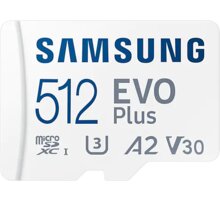 Samsung EVO Plus (2021) SDXC 512GB UHS-I (Class 10) + adaptér O2 TV HBO a Sport Pack na dva měsíce