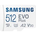 Samsung EVO Plus (2021) SDXC 512GB UHS-I (Class 10) + adaptér
