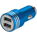 GoGEN autonabíječka, kovový bezpečnostní hrot, 2x USB, modrá_292434787