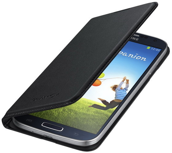 Samsung flipové pouzdro s kapsou EF-NI950BBE pro Galaxy S4 (i9505) černá_1408463214