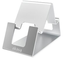 Akasa stojánek pro mobilní telefon / tablet Aries Pico, hliníkový, stříbrná Poukaz 200 Kč na nákup na Mall.cz