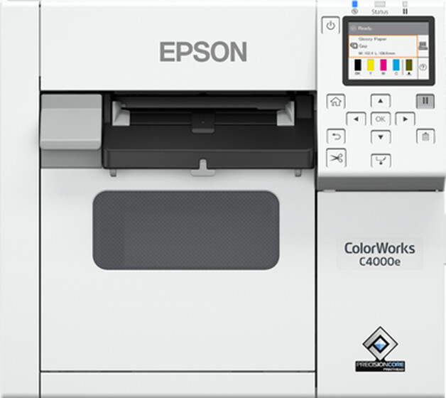 Epson ColorWorks CW-C4000E tiskárna štítků, USB, LAN, ZPLII, bílá_608525749