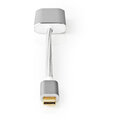 Nedis adaptér USB-C - Displayport (M/F), 4K@60Hz, 20cm, bílá_86961911