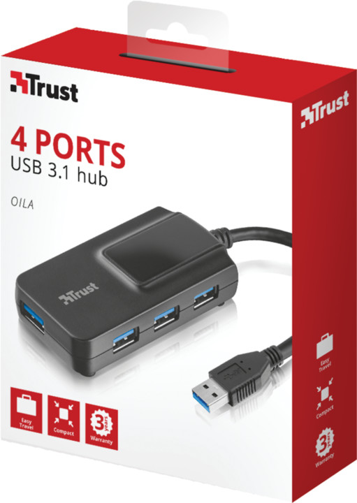 Trust Oila 4 Port USB 3.1 Hub_369365812