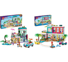 Extra výhodný balíček LEGO® Friends 41709 Prázdninový domek na pláži a 41693 Surfařský dům na pláži_876052270