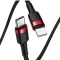 BASEUS kabel Cafule Series, USB-C - Lightning, M/M, nabíjecí, datový, PD, 18W, 1m, červená/černá_1928216193
