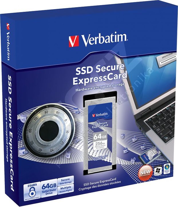 Verbatim SSD Secure ExpressCard - 64GB_2071750273