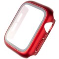 FIXED ochranné pouzdro Pure+ s temperovaným sklem pro Apple Watch 44mm, červená_1377419696