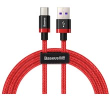Baseus kabel pro rychlonabíjení a přenos dat HW USB Type-C 40W 1m, červená_1604943915