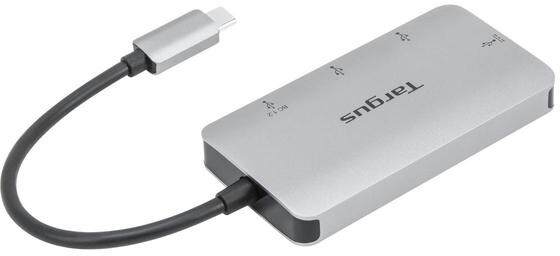 Targus hub USB-C - 2x USB, 2x USB-C, PD, 100W, stříbrná_685000322