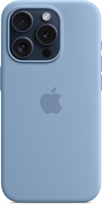Apple Silikonový kryt s MagSafe pro iPhone 15 Pro, ledově modrá_847276476