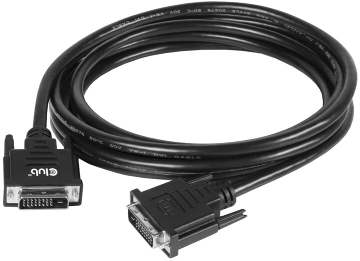 Club3D kabel DVI-D Dual Link, M/M, 3m_1719220823